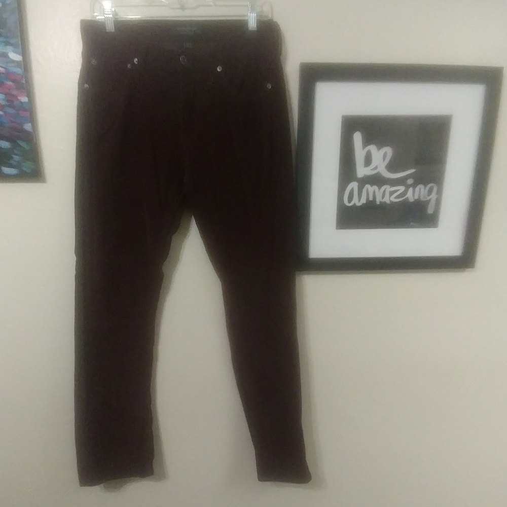 Banana Republic Vintage Straight Burgundy Corduroy